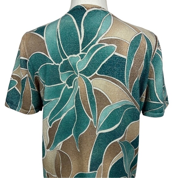 ALFRED DUNNER Women’s Pullover Sweater Top Sz Small Multi Color Beads/Embellish - Picture 5 of 9